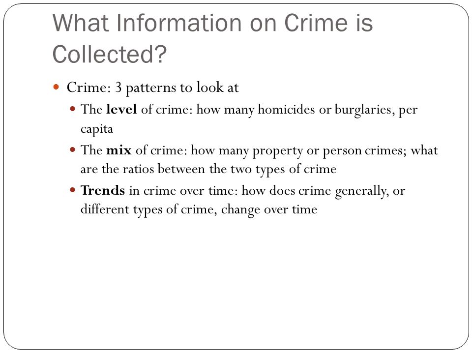 classification of crimes pdf